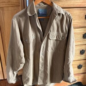 Men's Casual Button Down Shirt in Brown